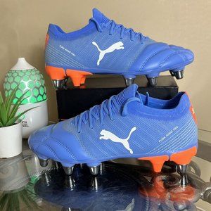 Puma‎ AVANT PRO RUGBY BOOTS/CLEATS Puma Blue/Orange (10614 03) Mens Size 7 New!